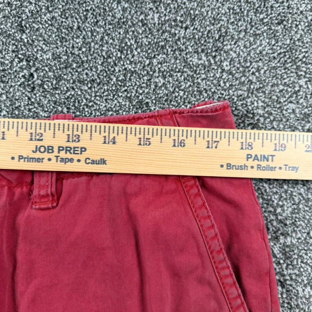 Polo Ralph Lauren Chino Shorts 34x10 Red Cotton Classic Fit Embroidered Pony